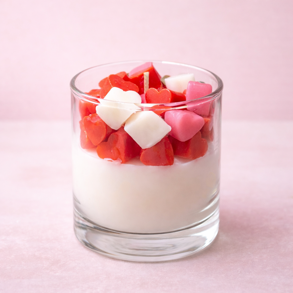 Heart-Filled Jar Candle