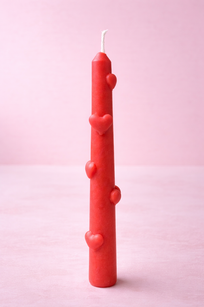 Heart Pillar Candle