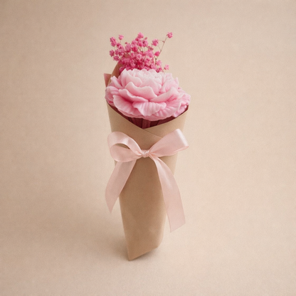 Peony Flower Candle